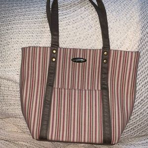 Longaberger Homestead Striped NWOT Tote Purse
